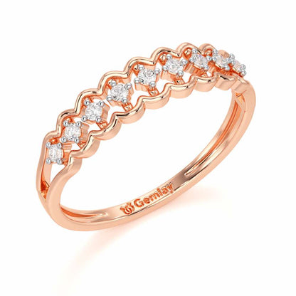 Unbounded Silver Ring - Rose Gold - Image 1