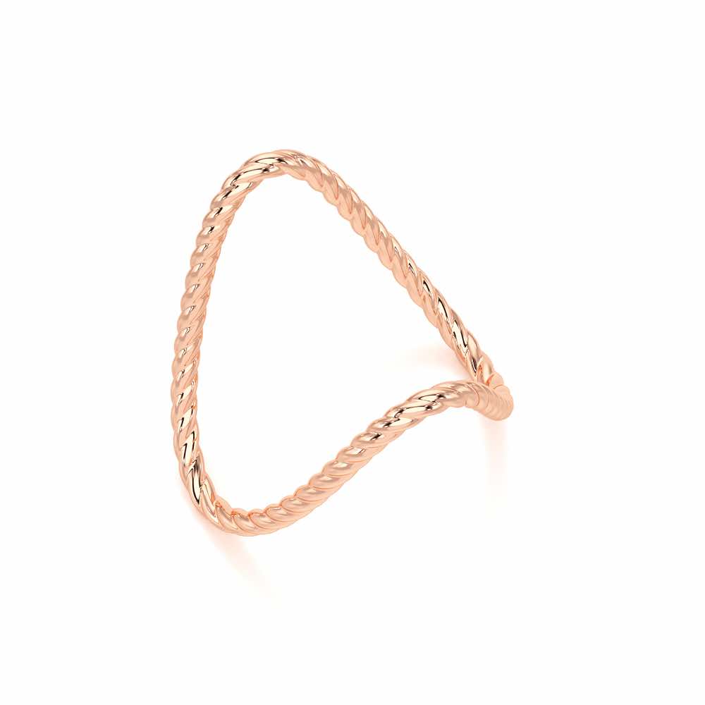 Esme Armlet Silver Ring - Rose Gold - Image 1