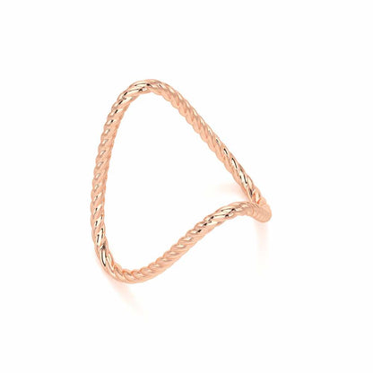 Esme Armlet Silver Ring - Rose Gold - Image 1