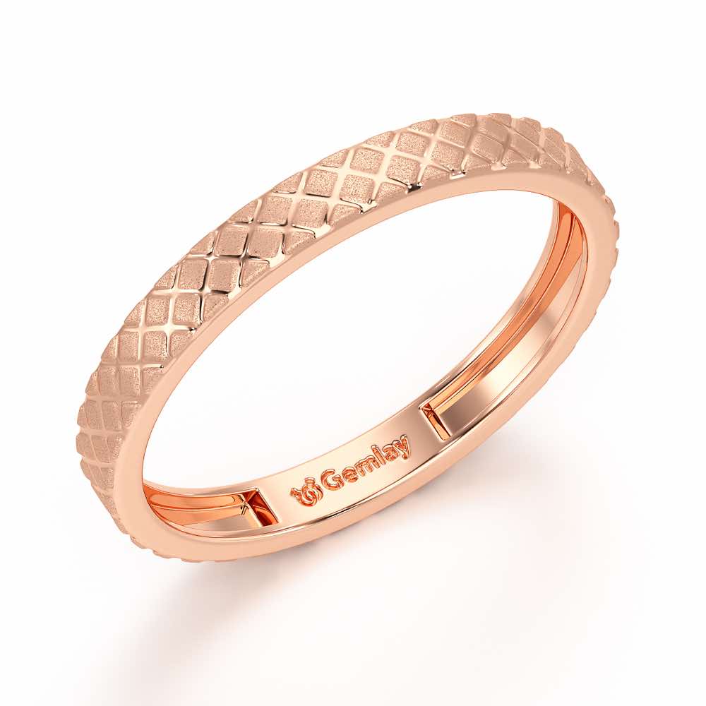 Etched Cross Silver Ring