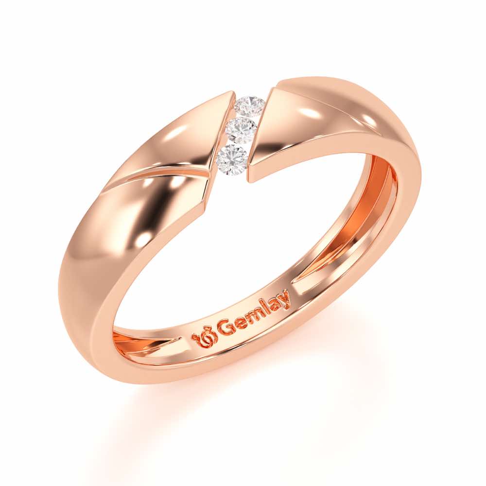 Merry Fair Silver Ring - Rose Gold - Image 1