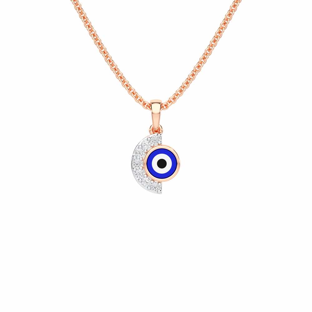 Sacred Watch Silver Pendant - Rose Gold - Image 1