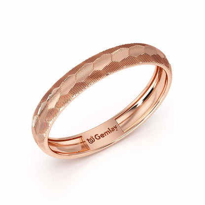 Lumi Silver Ring - Rose Gold - Image 1