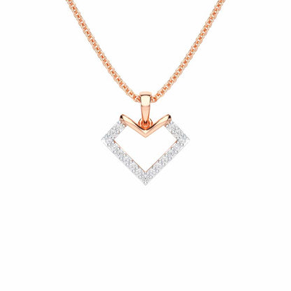 Sparkle Dew Silver Pendant - Rose Gold - Image 1