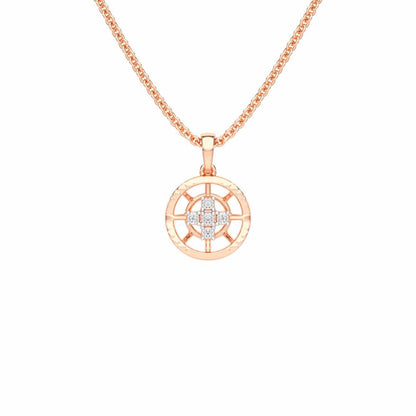 Dawn Light Silver Pendant - Rose Gold - Image 1