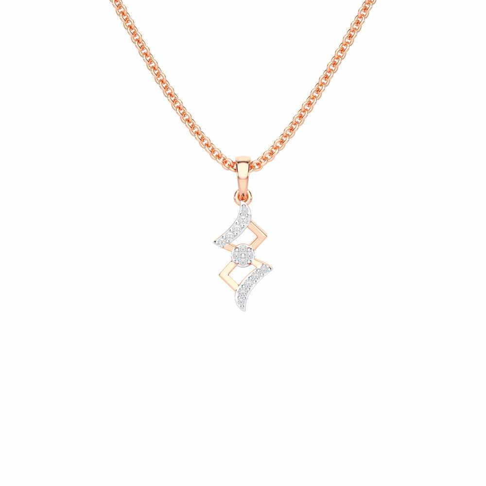 Silver Gleam Pendant - Rose Gold - Image 1