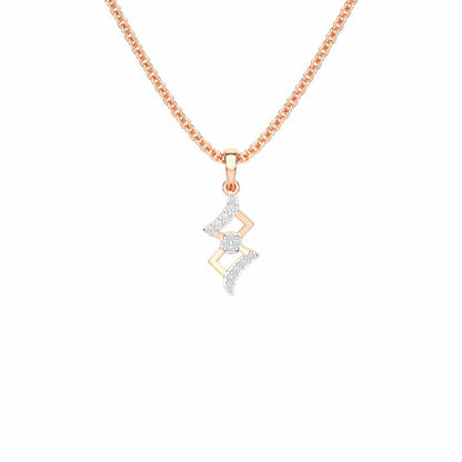 Silver Gleam Pendant - Rose Gold - Image 1