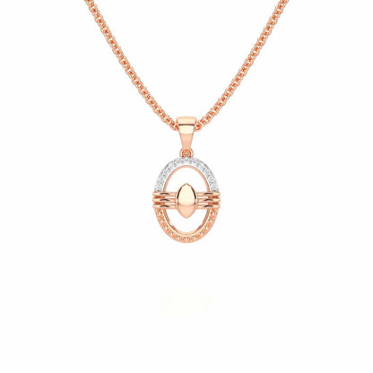 Trinetradhari Silver Pendant - Rose Gold - Image 1