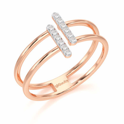 Just Meeting Silver Ring - Rose Gold - Image 1