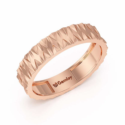 Noelle Silver Ring - Rose Gold - Image 1