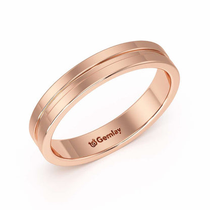 Amethyst Silver Ring - Rose Gold - Image 1