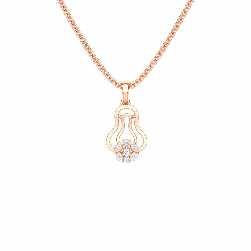 Pure Radiance Silver Pendant - Rose Gold - Image 1