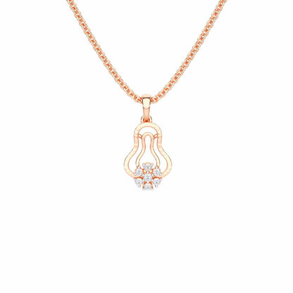 Pure Radiance Silver Pendant - Rose Gold - Image 1