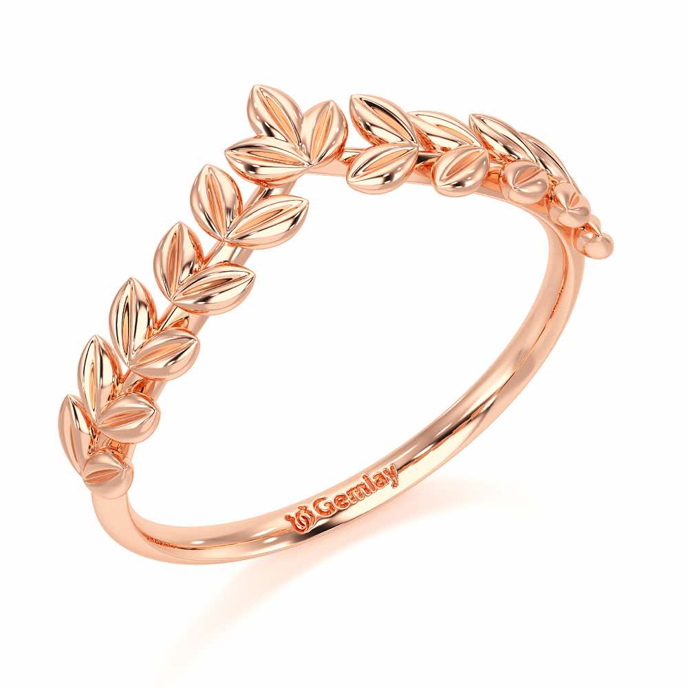Fenny Frill Apex Silver Ring - Rose Gold - Image 1