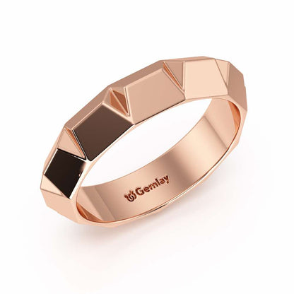 Marigold Silver Ring - Rose Gold - Image 1
