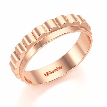Delphine Silver Ring - Rose Gold - Image 1