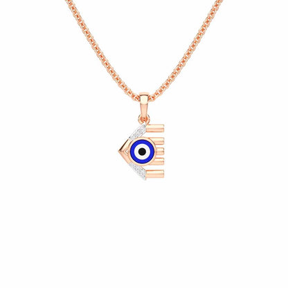 Fate Protector Silver Pendant - Rose Gold - Image 1