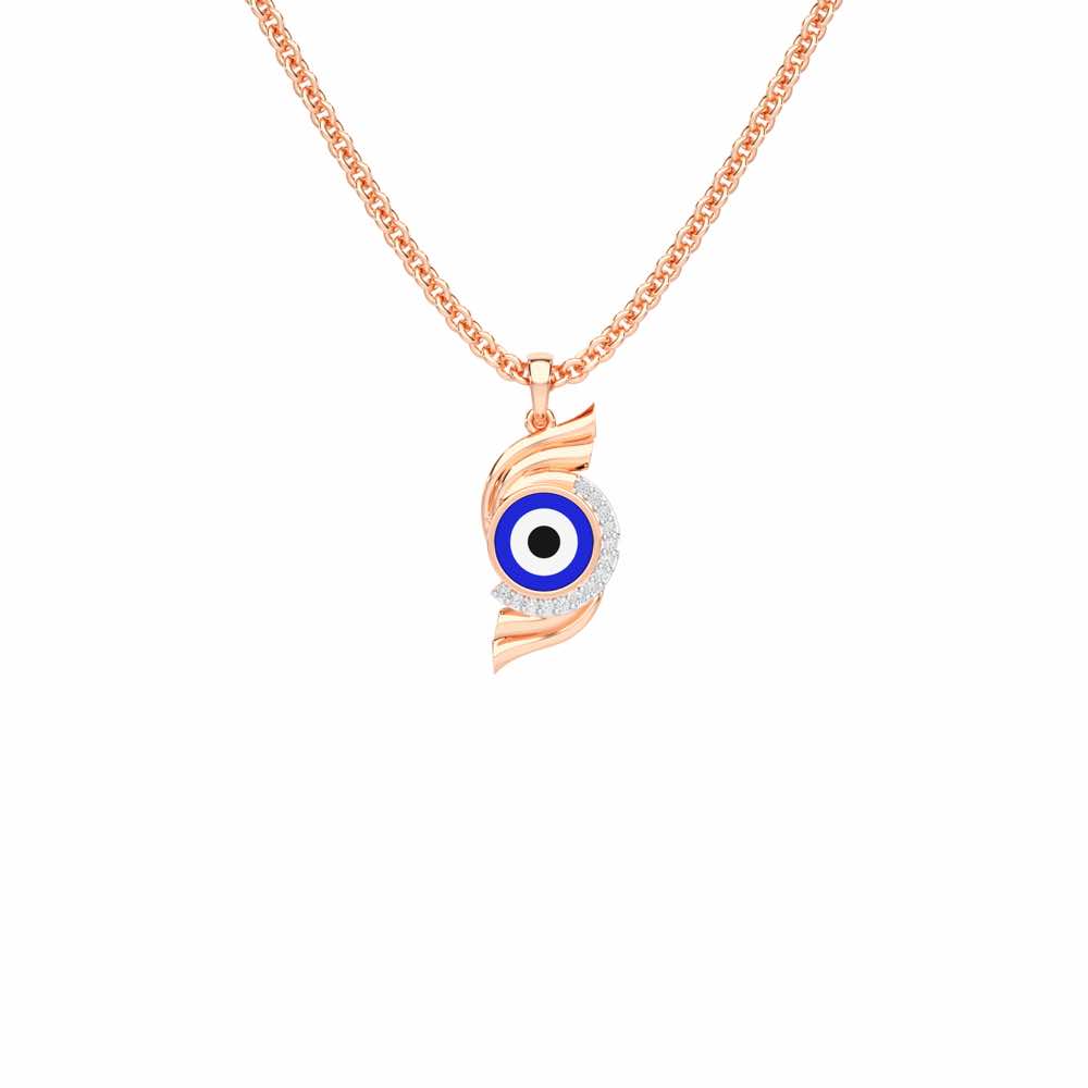Mystic Protector Silver Pendant - Rose Gold - Image 1