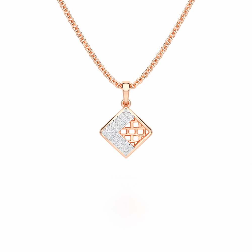 Luminous Bliss Silver Pendant - Rose Gold - Image 1