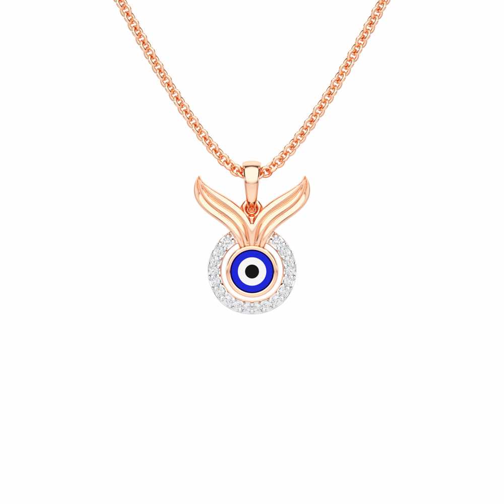 Divine Shield Silver Pendant - Rose Gold - Image 1