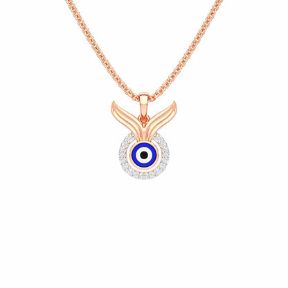 Divine Shield Silver Pendant - Rose Gold - Image 1