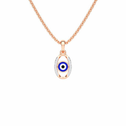 Divine Watcher Silver Pendant - Rose Gold - Image 1