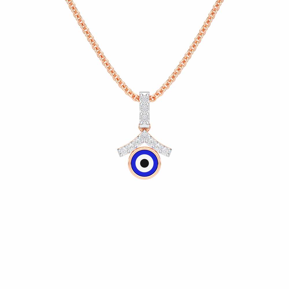 Eternal Shield Silver Pendant - Rose Gold - Image 1