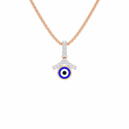 Eternal Shield Silver Pendant - Rose Gold - Image 1