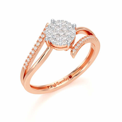 Shine Source Silver Ring - Rose Gold - Image 1