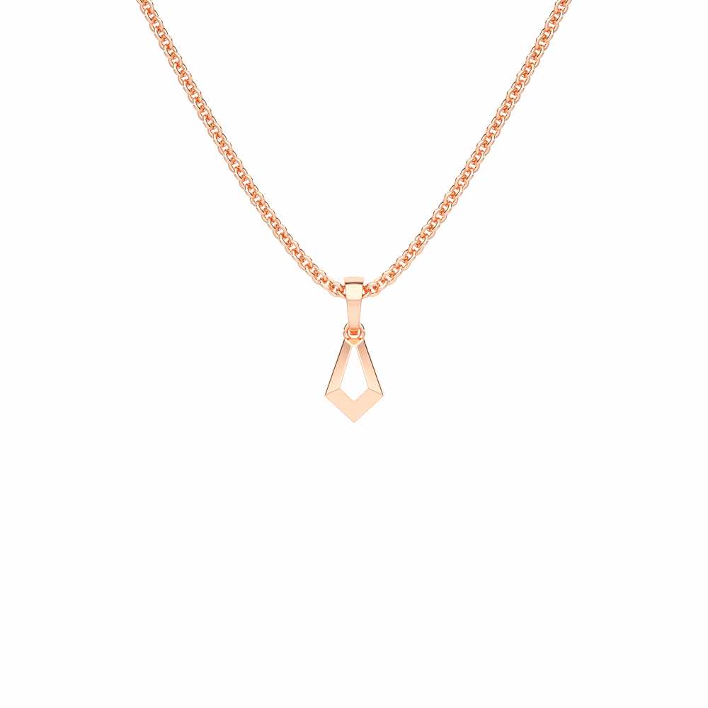 Gold Loop Gold Pendant - Rose Gold - Image 1