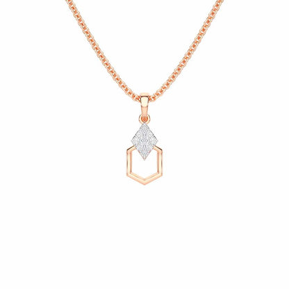 Silver Mist Silver Pendant - Rose Gold - Image 1