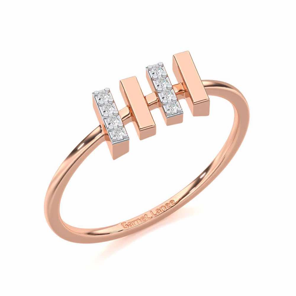 Precious Passion Silver Ring - Rose Gold - Image 1