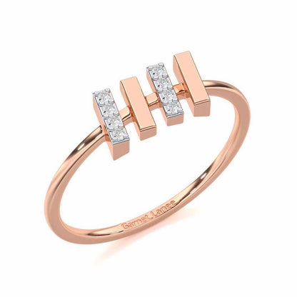 Precious Passion Silver Ring - Rose Gold - Image 1