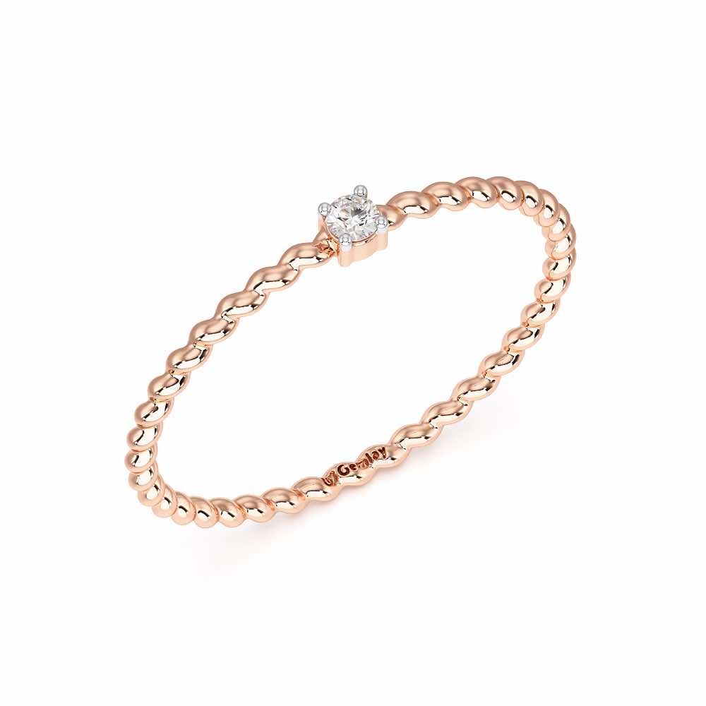 Glow Muse Women Silver Ring - Rose Gold - Image 1