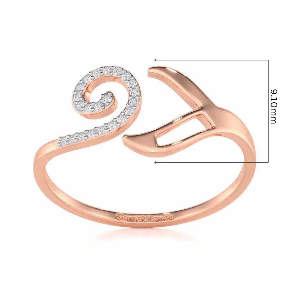 Scintillating Symphony Silver Ring - Rose Gold - Image 5