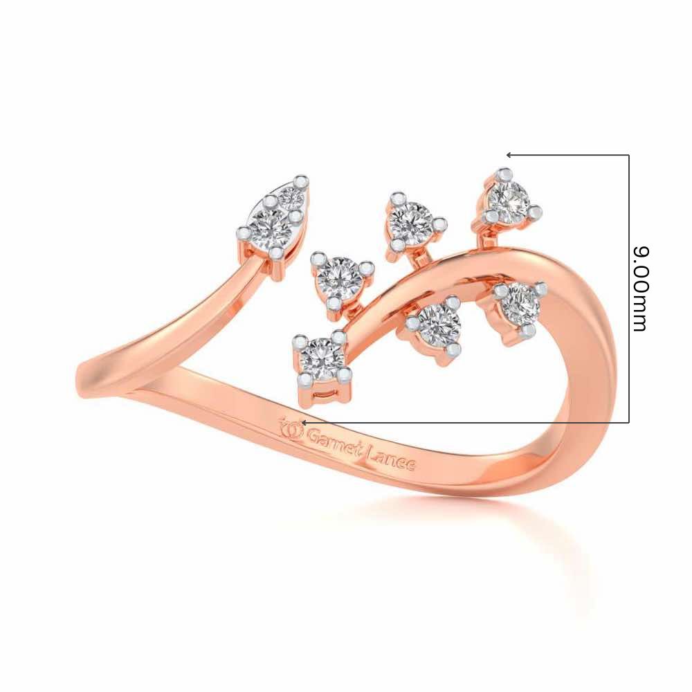 Fateha Silver Ring - Rose Gold - Image 5