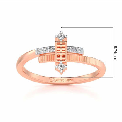 Retro Style Silver Ring - Rose Gold - Image 5