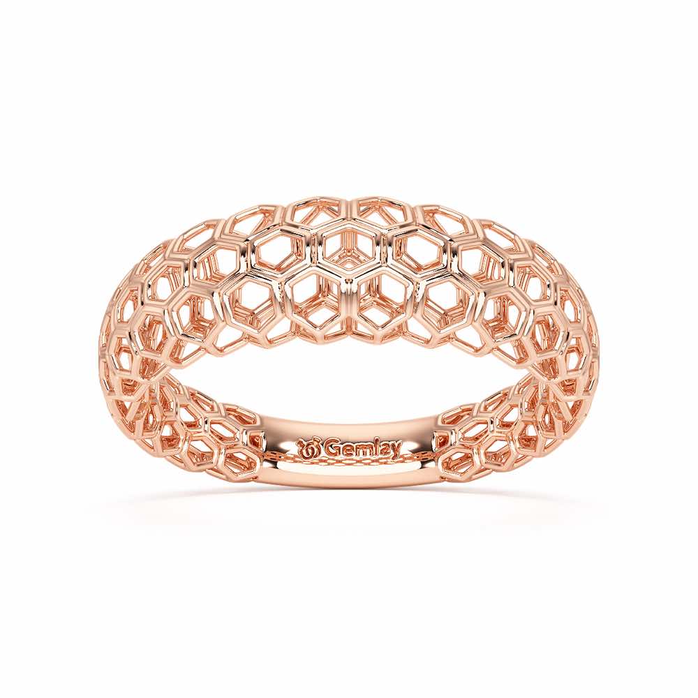 Mila Silver Ring - Rose Gold - Image 2