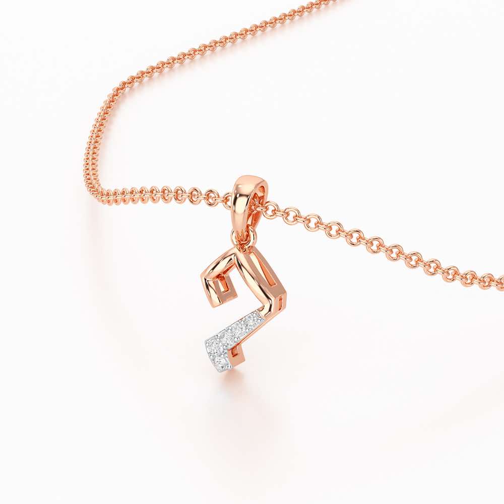 Flicker Joy Silver Pendant - Rose Gold - Image 2