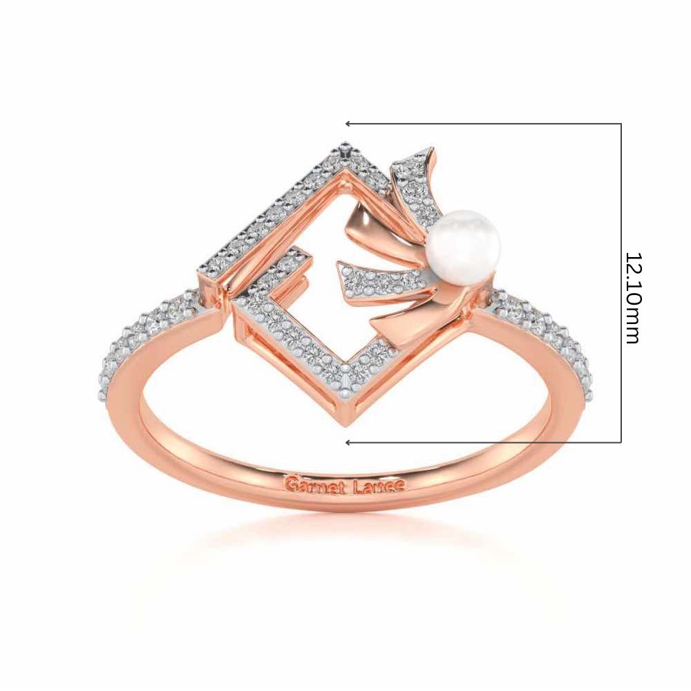 Spinguard Silver Pearl Ring - Rose Gold - Image 5