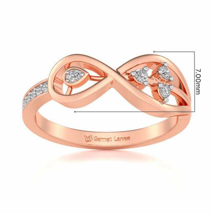 Infinitely Precious Silver Ring - Rose Gold - Image 5