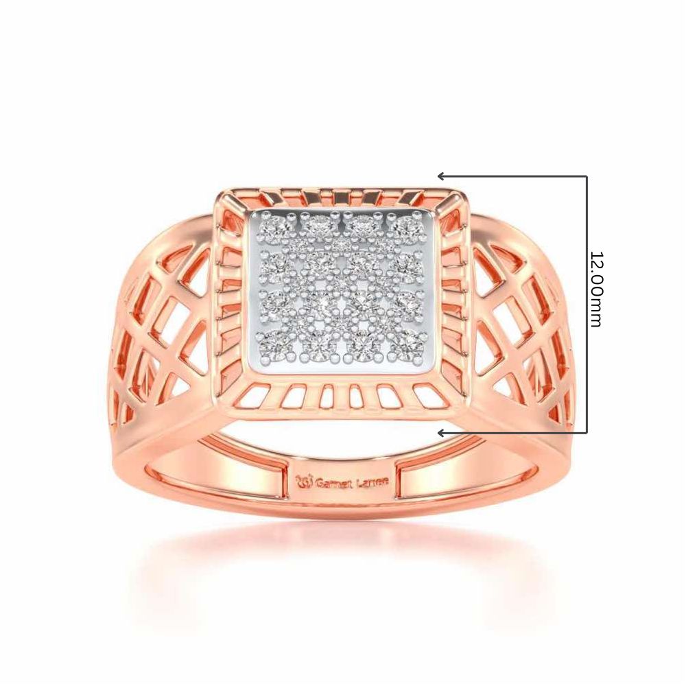 Spirited Silver Ring For Men - Rose Gold - Image 5