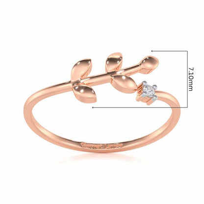 Princess Perfection Silver Ring - Rose Gold - Image 5