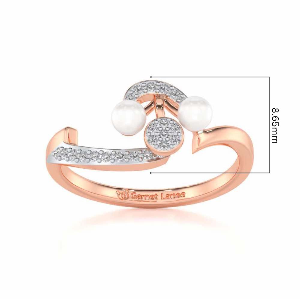 Little Shine Silver Ring - Rose Gold - Image 5