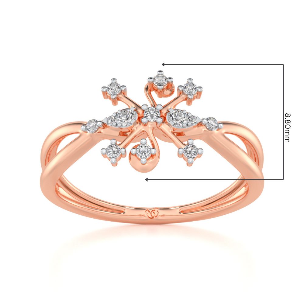 Bliss Silver Ring - Rose Gold - Image 2