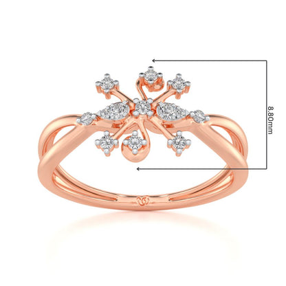 Bliss Silver Ring - Rose Gold - Image 2