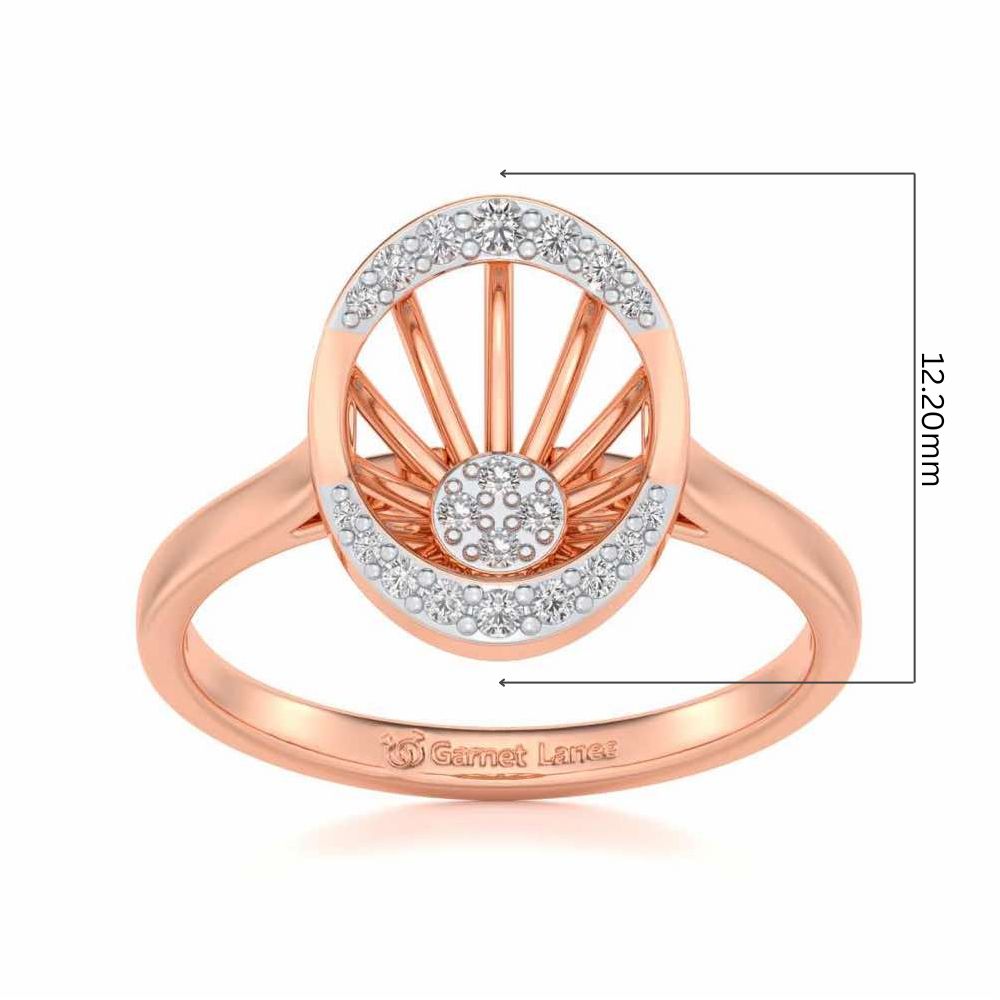 Soul Shine Silver Ring - Rose Gold - Image 5