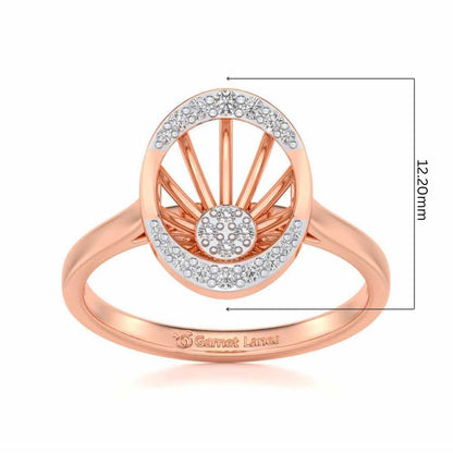 Soul Shine Silver Ring - Rose Gold - Image 5