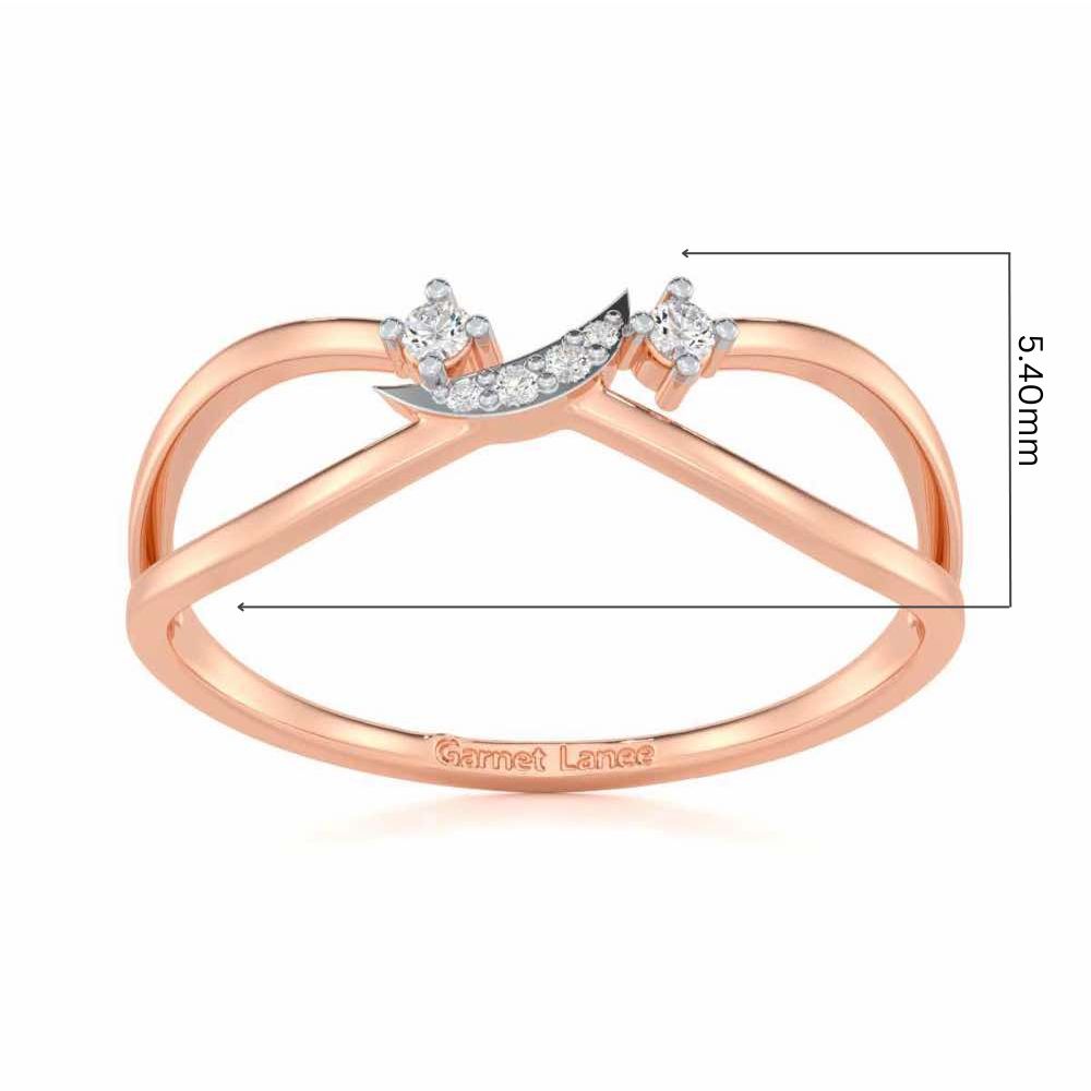 Angelic Aura Silver Ring - Rose Gold - Image 5
