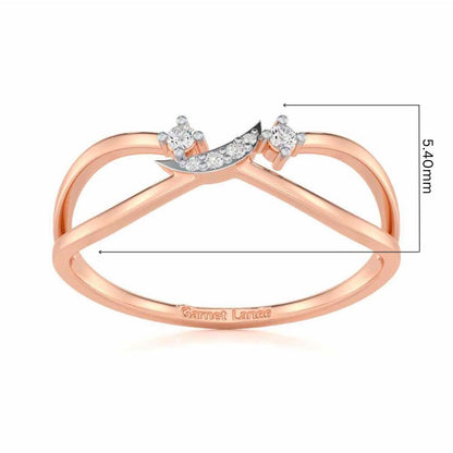 Angelic Aura Silver Ring - Rose Gold - Image 5
